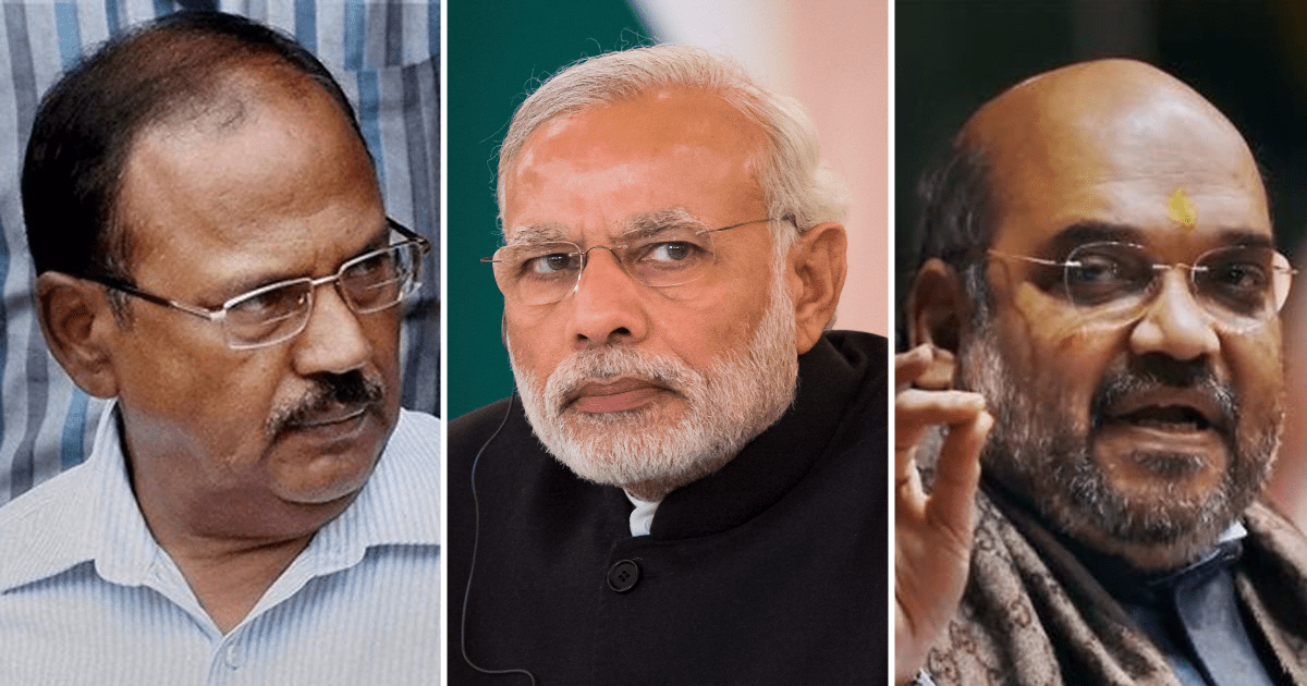 Ajit Doval, Narendra Modi, Amit Shah